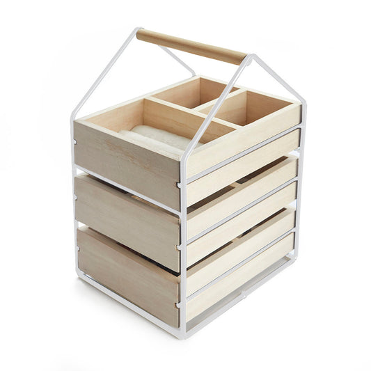 Joyero House Blanco Madera Metal