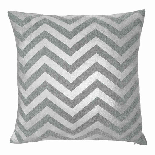 Cojín Silver 60X60 Espigas Plateado Gris