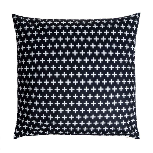 Cojín Nordic 60X60 Cruces Negro/Blanco