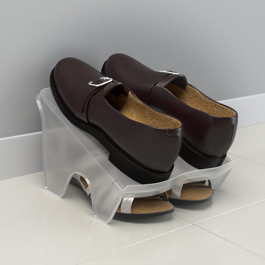 Zapatero Doble 2Unid Transparente Pp