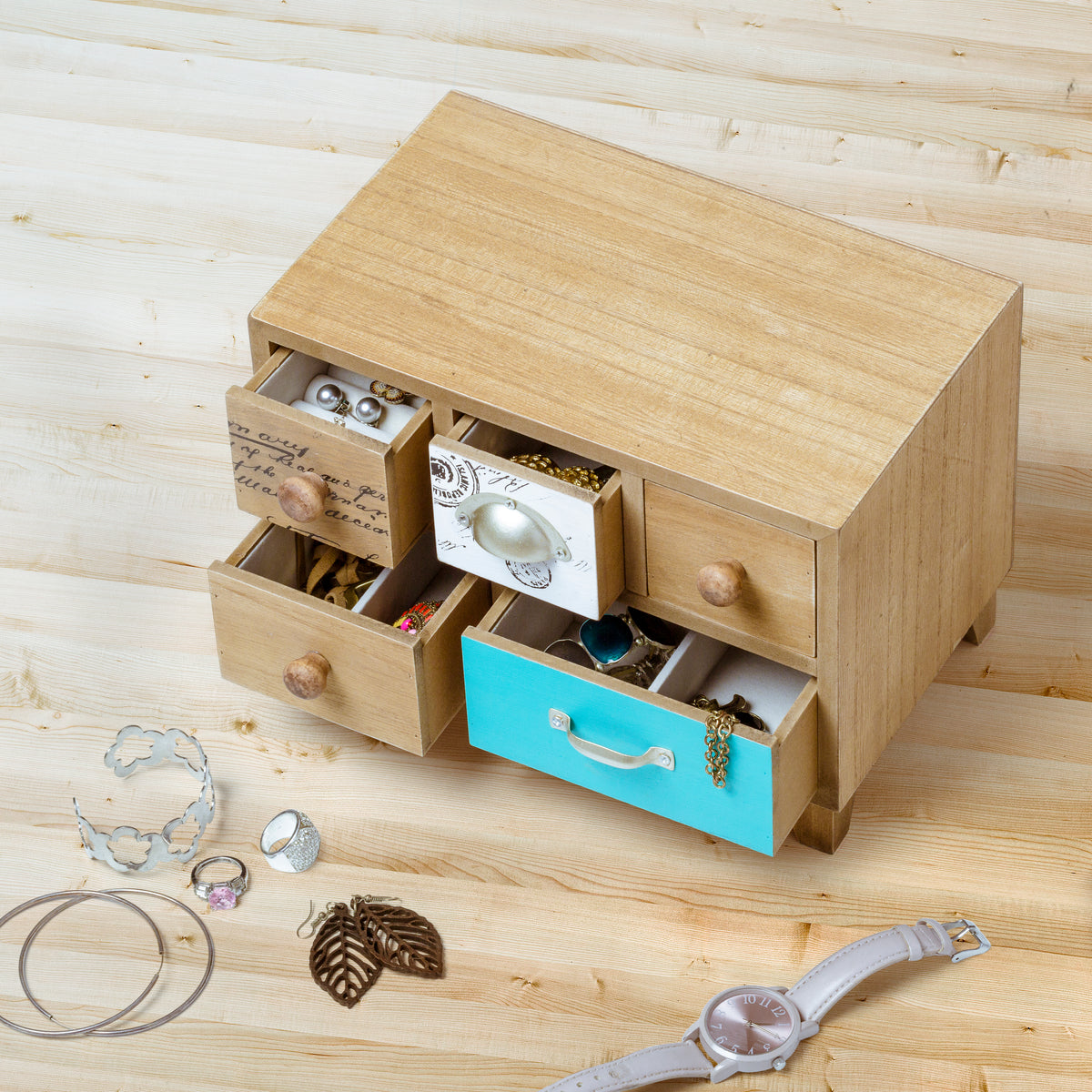 Joyero Bureau Madera