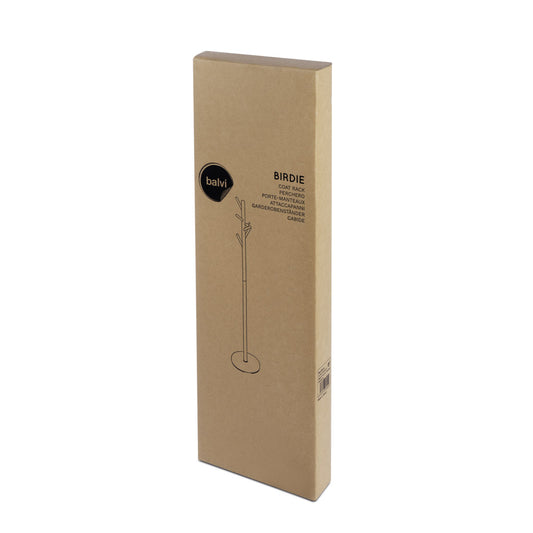 Perchero Birdie Blanco Metal Madera 178Cm Altura