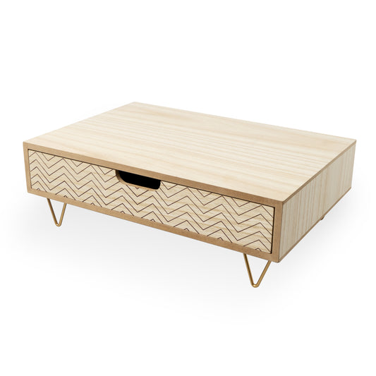 Soporte Monitor Nordic Cajón Madera Mdf