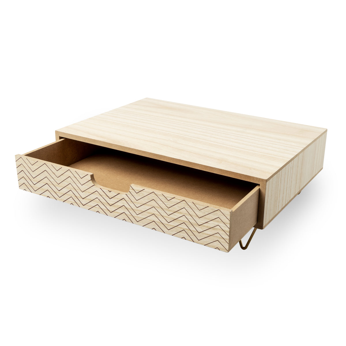 Soporte Monitor Nordic Cajón Madera Mdf