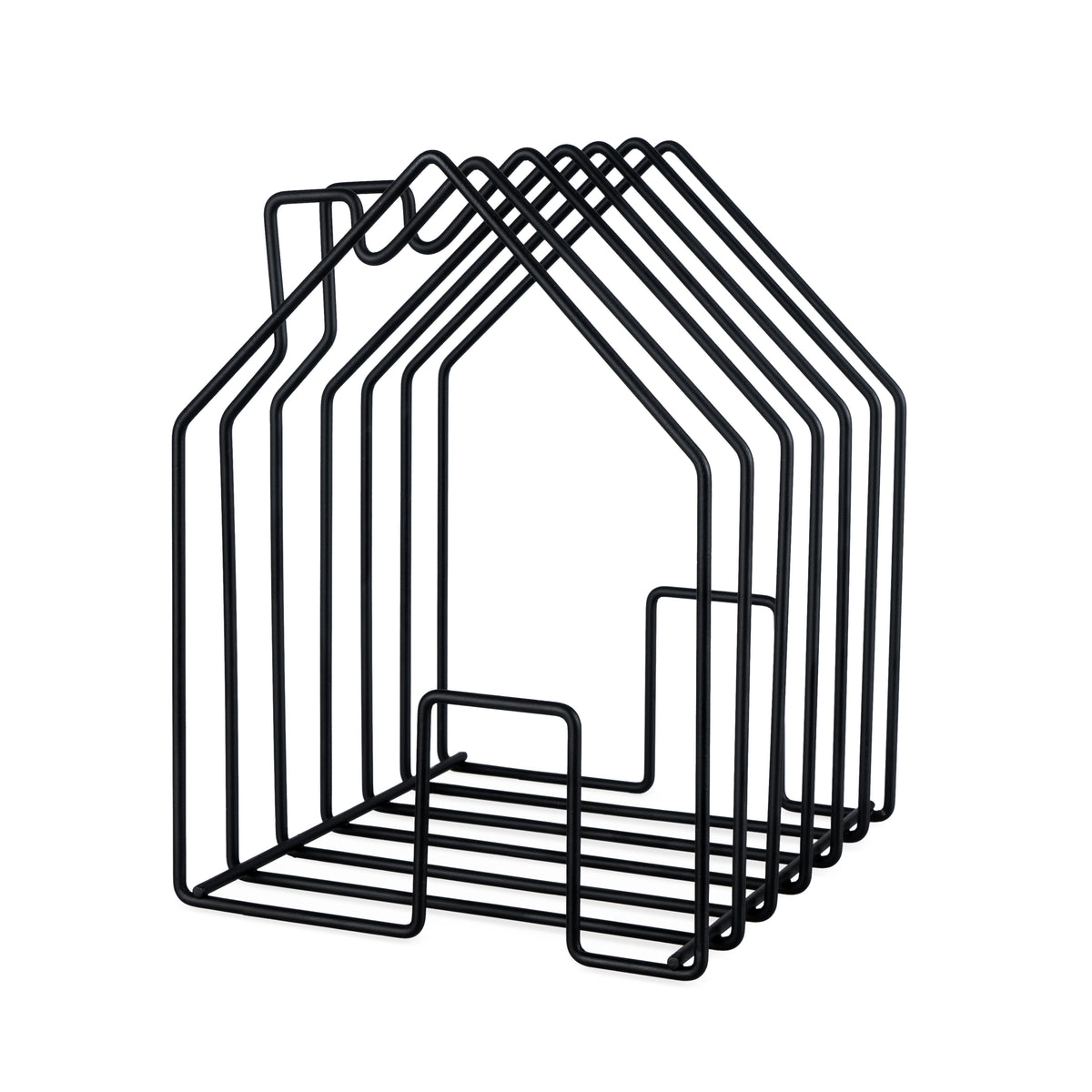 Revistero Home Negro Acero