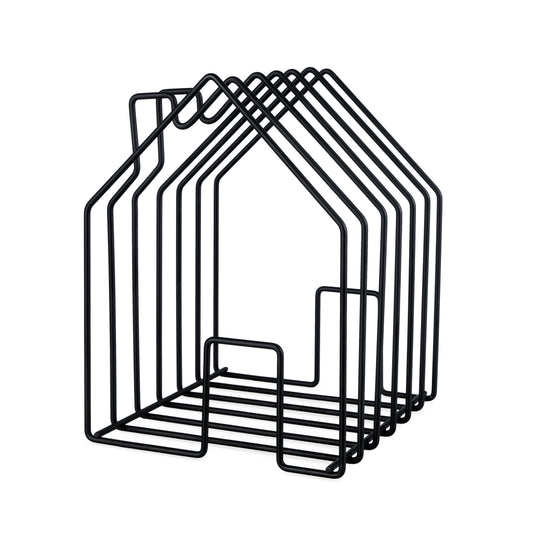Revistero Home Negro Acero
