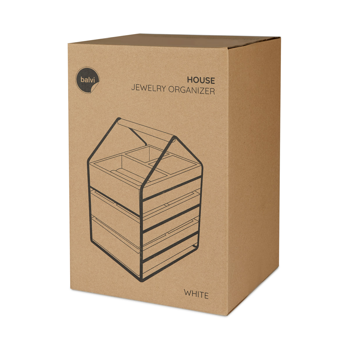 Joyero House Blanco Madera Metal