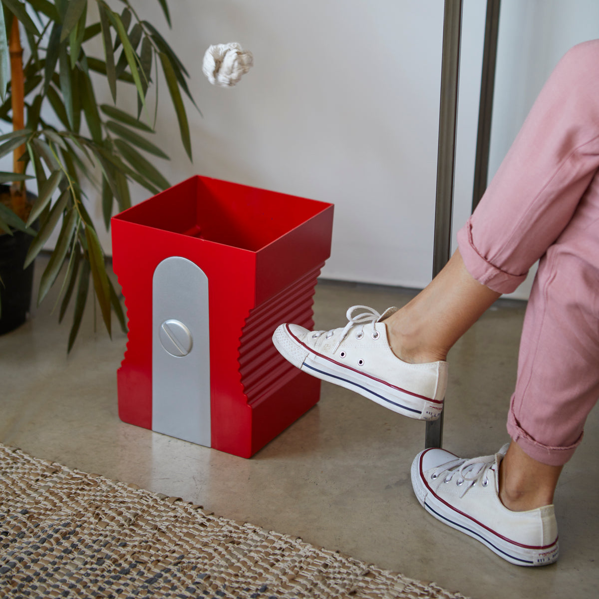 Papelera Sharpener Rojo Plástico
