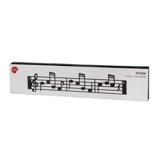 Colgador Pared Musik Negro Metal
