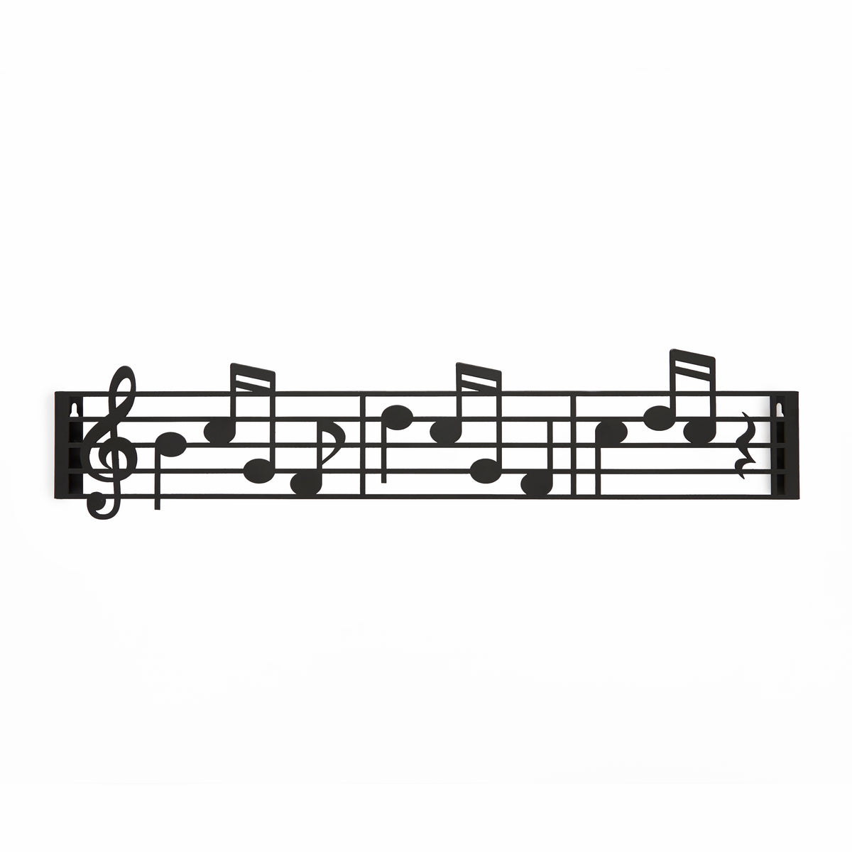 Colgador Pared Musik Negro Metal