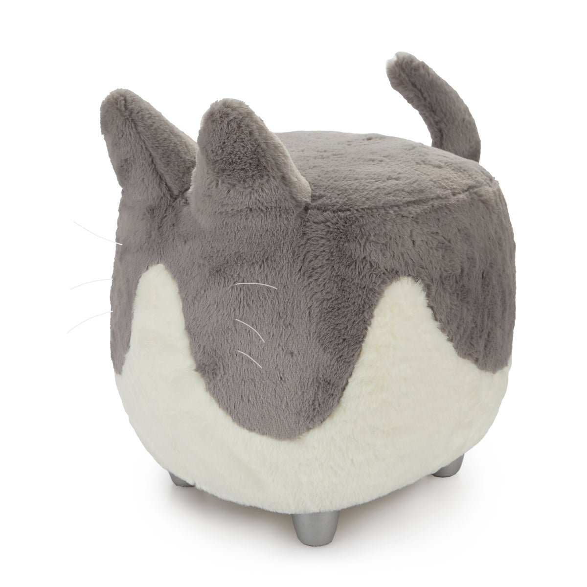 Taburete Le Minou Gris/Blanco Madera/Poliéster