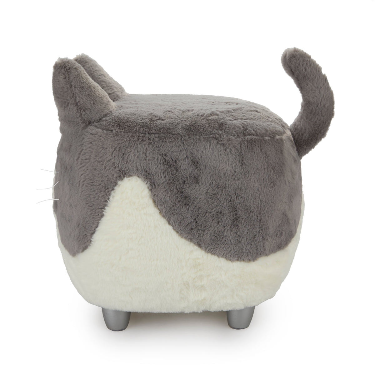 Taburete Le Minou Gris/Blanco Madera/Poliéster