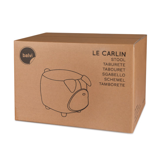 Taburete Le Carlin Marrón Madera/Poliéster