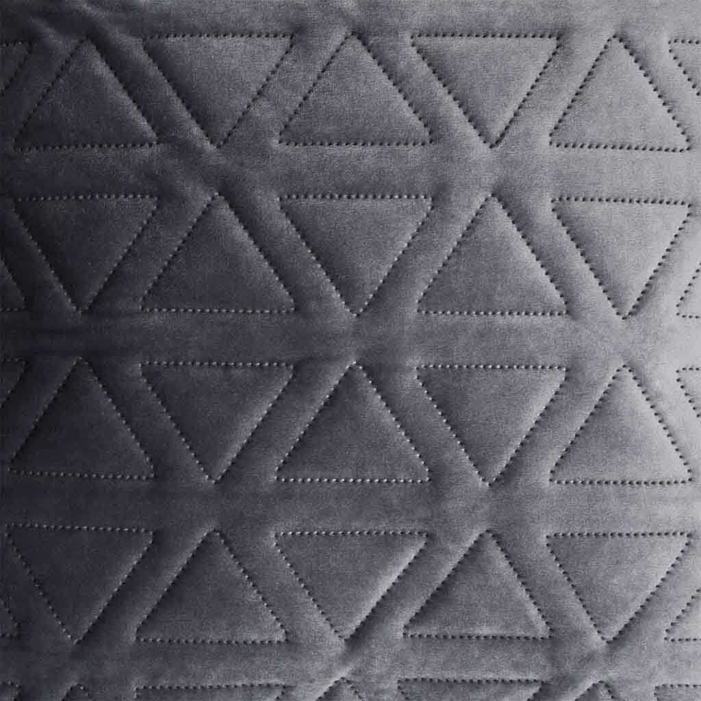 Cojin Triangle 45X45 Terciopelo Liso Color Verde Estilo Nordico