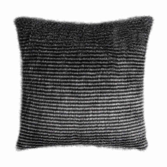 Cojín Kenya 45X45 Falso Pelo Gris Oscuro