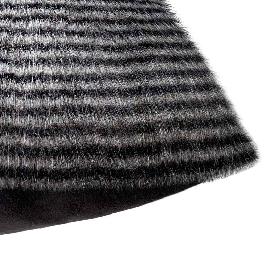 Cojín Kenya 45X45 Falso Pelo Gris Oscuro