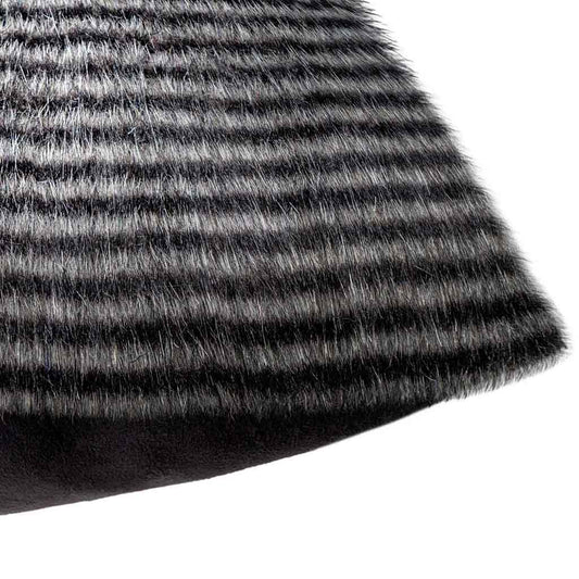 Cojín Kenya 45X45 Falso Pelo Gris Oscuro
