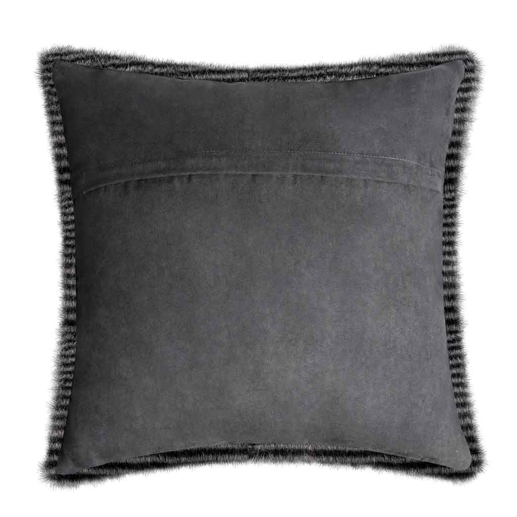 Cojín Kenya 45X45 Falso Pelo Gris Oscuro