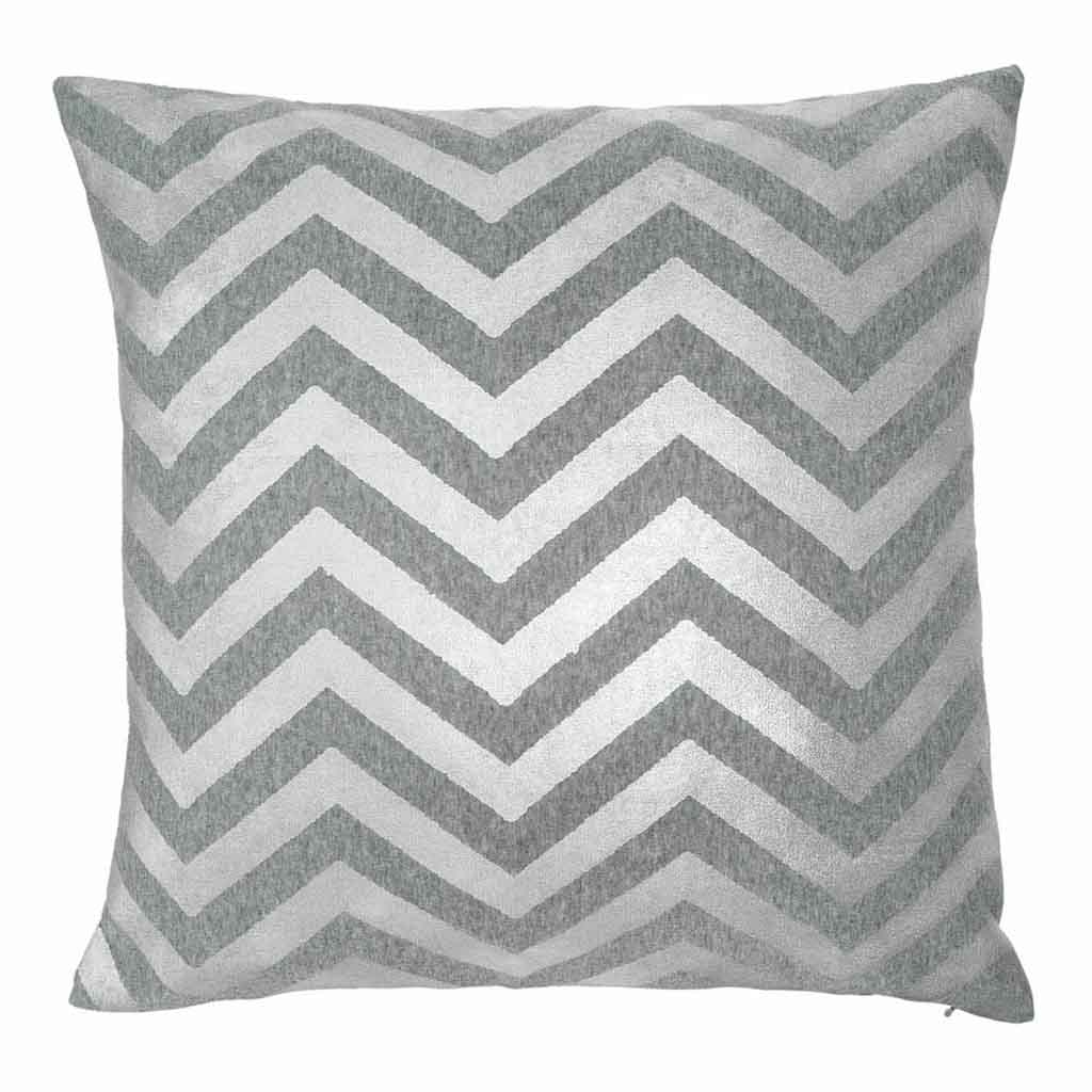 Cojín Silver 60X60 Espigas Plateado Gris