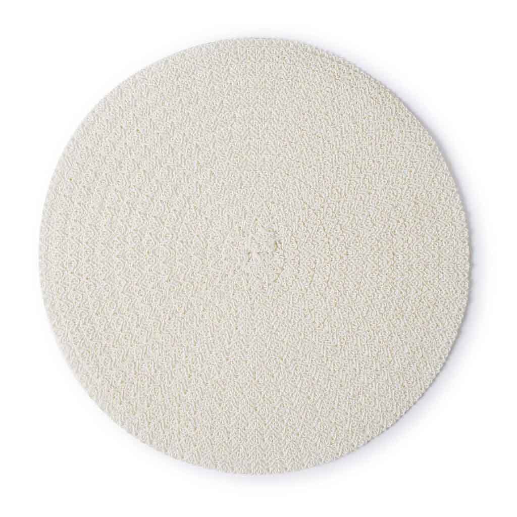 Set 2 Individuales Circle Circular Blanco Roto