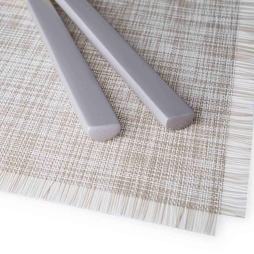 Set 2 Individuales Garden Pvc Blanco Hueso