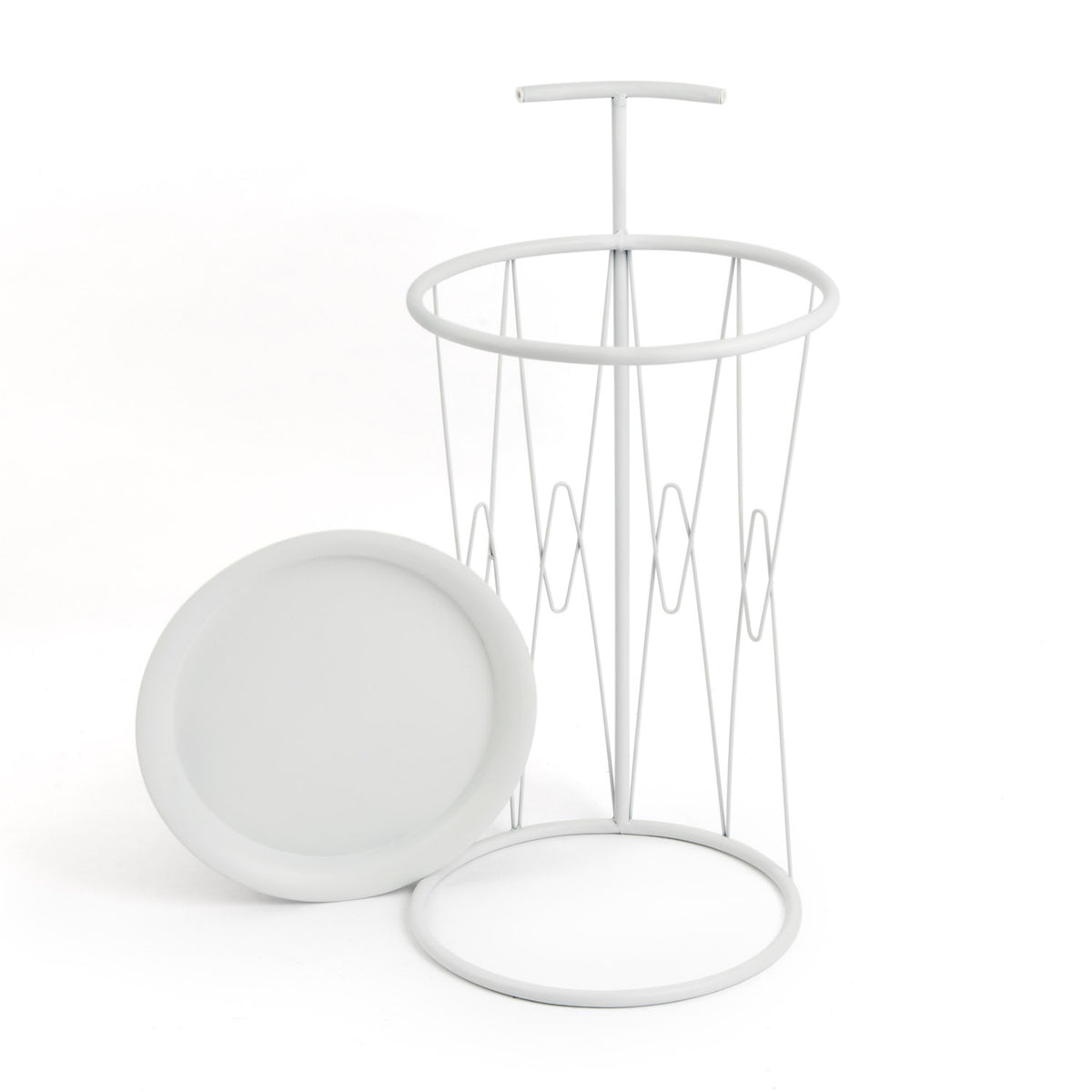 Pie Para Maceta Mr White Metal Blanco