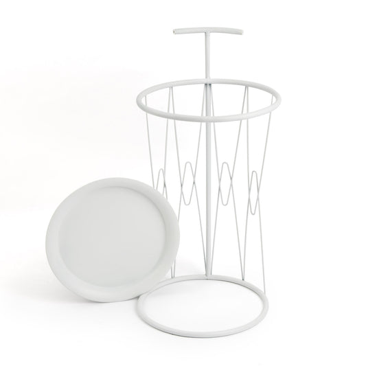 Pie Para Maceta Mr White Metal Blanco