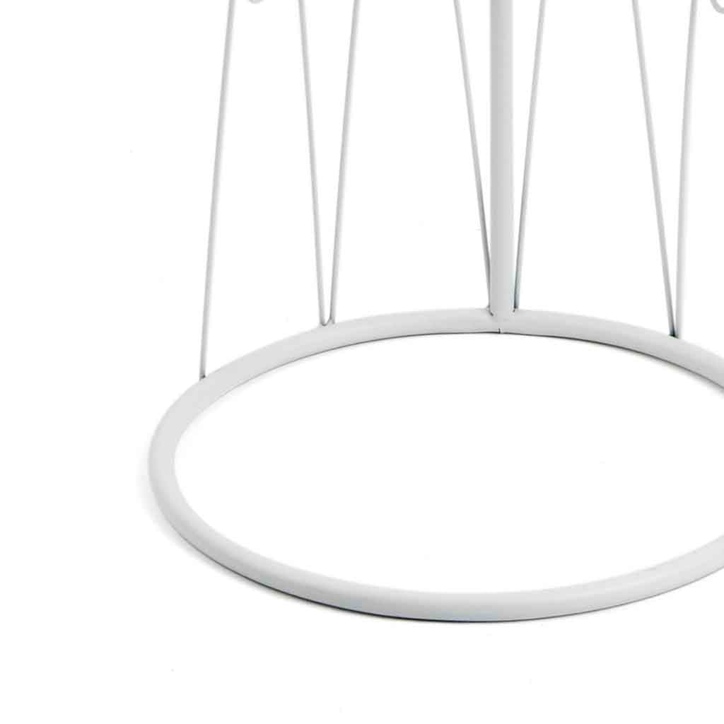 Pie Para Maceta Mr White Metal Blanco