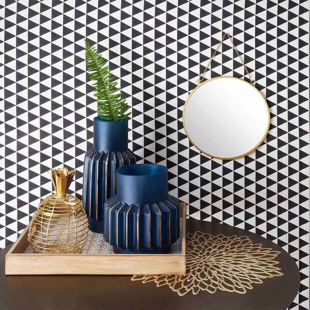 Caja Deco Pineapple Metal Dorado