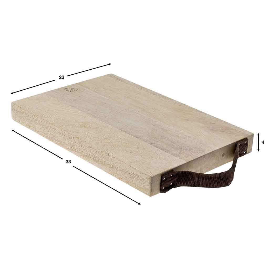 Tabla De Cortar Indonesia Rectang Natural/Marrón