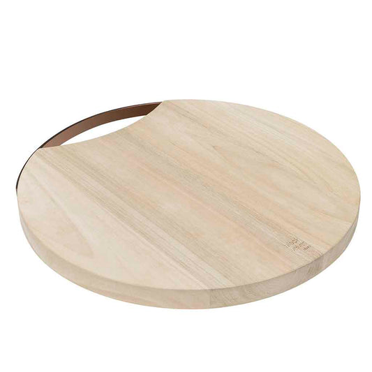 Tabla De Cortar Copper Redonda Natural/Cobre