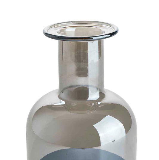 Jarrón Brown Bottle Mitad Pintado Marrón