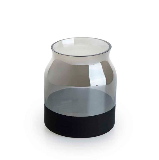 Jarrón Brown Vase Mitad Pintado Marrón