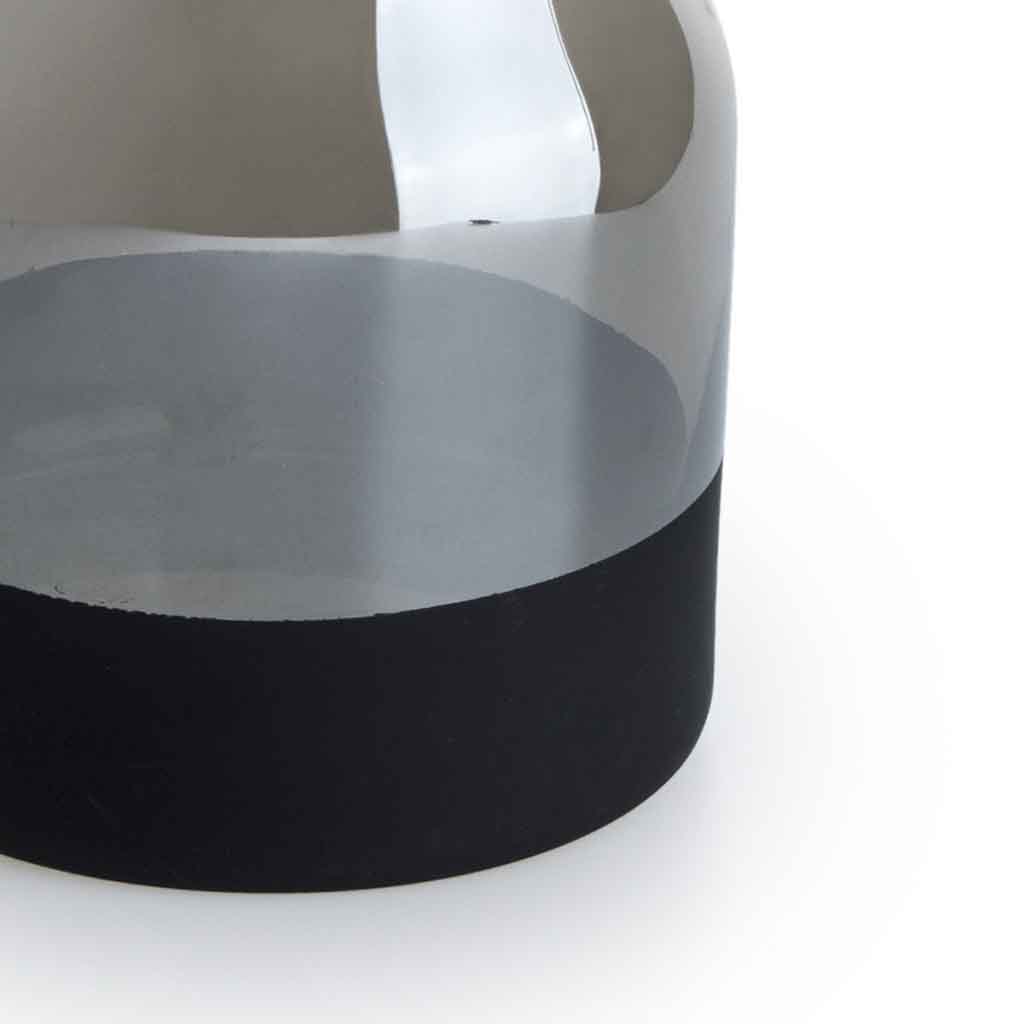 Jarrón Brown Vase Mitad Pintado Marrón