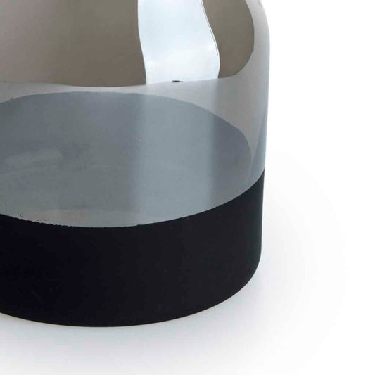 Jarrón Brown Vase Mitad Pintado Marrón