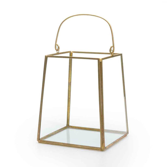 Farolillo Set Retro M Transparente/Dorado