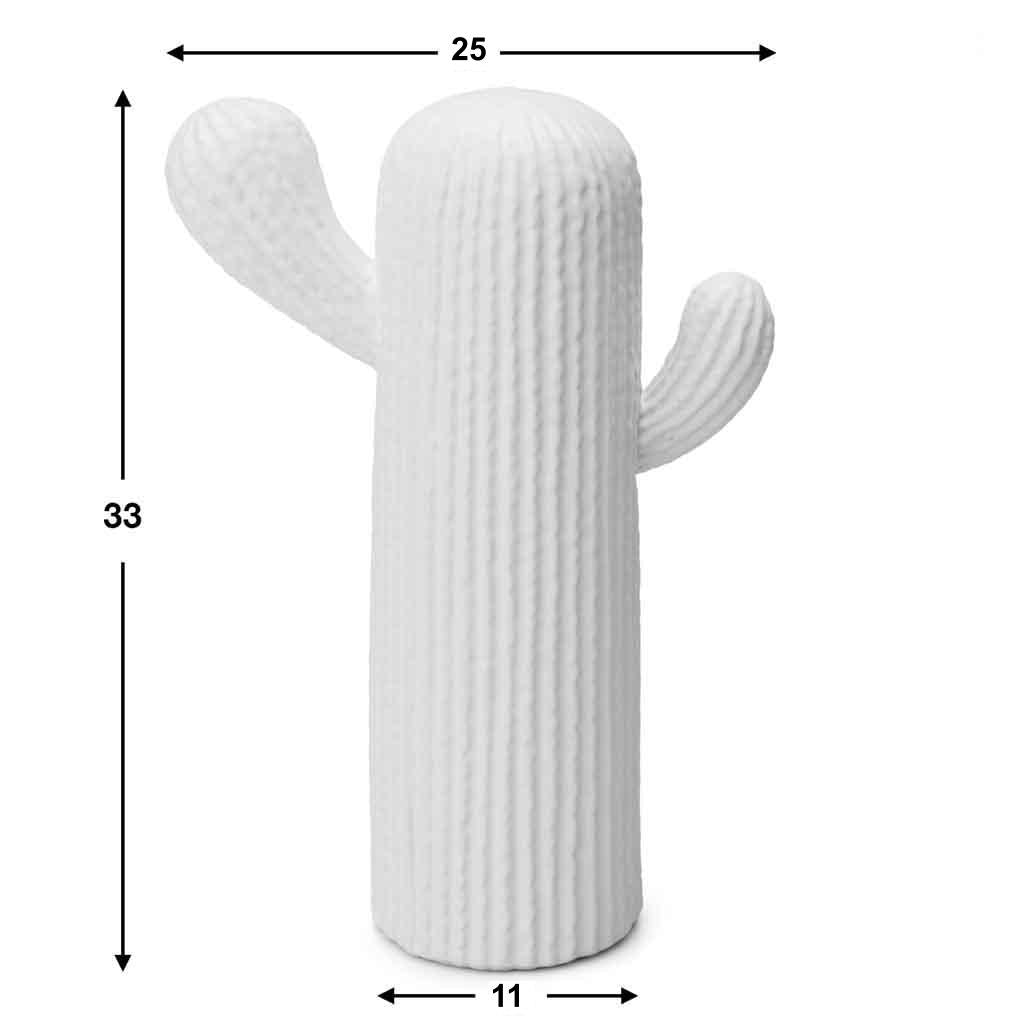 Figura Mr Kaktus L Cerámica Blanco