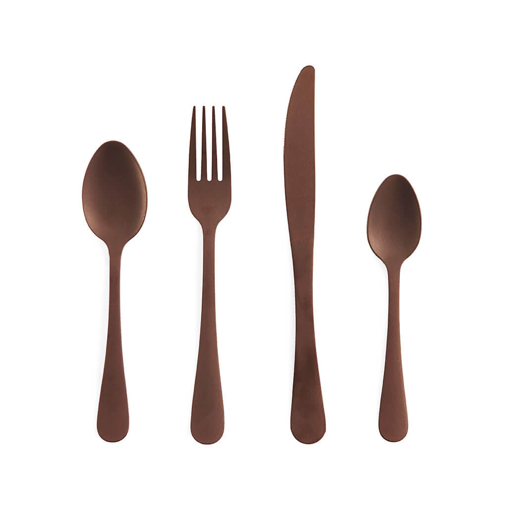 Set 4 Cubiertos Viking Cobre