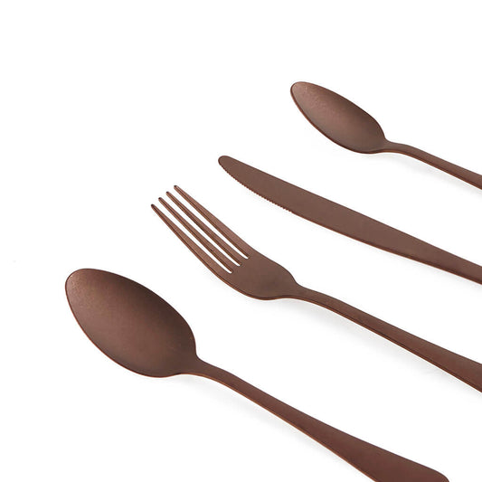 Set 4 Cubiertos Viking Cobre