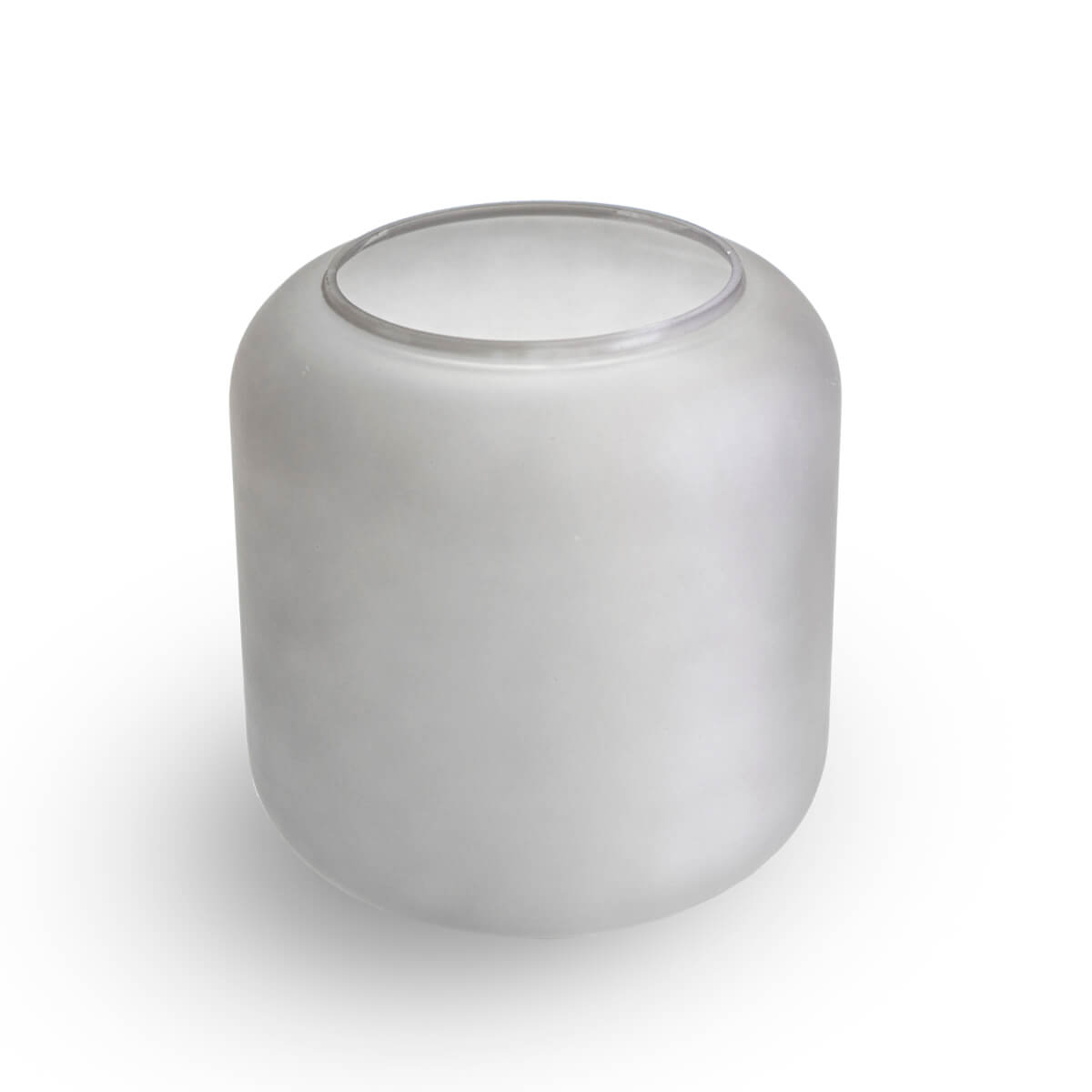 Jarrón Icy Grey Mate Gris