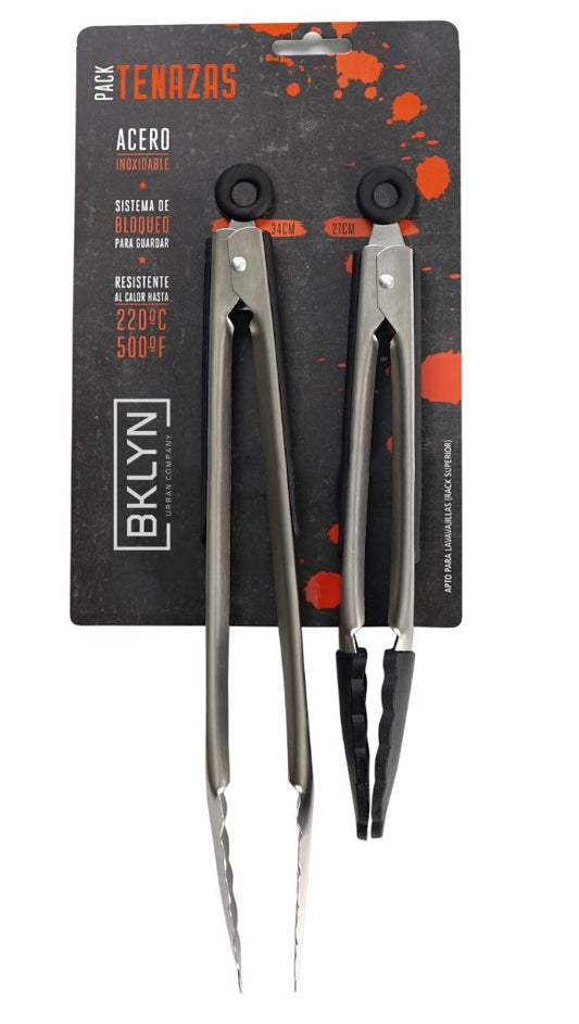 Tenaza de Acero Inoxidable BKLYN — 40 cm
